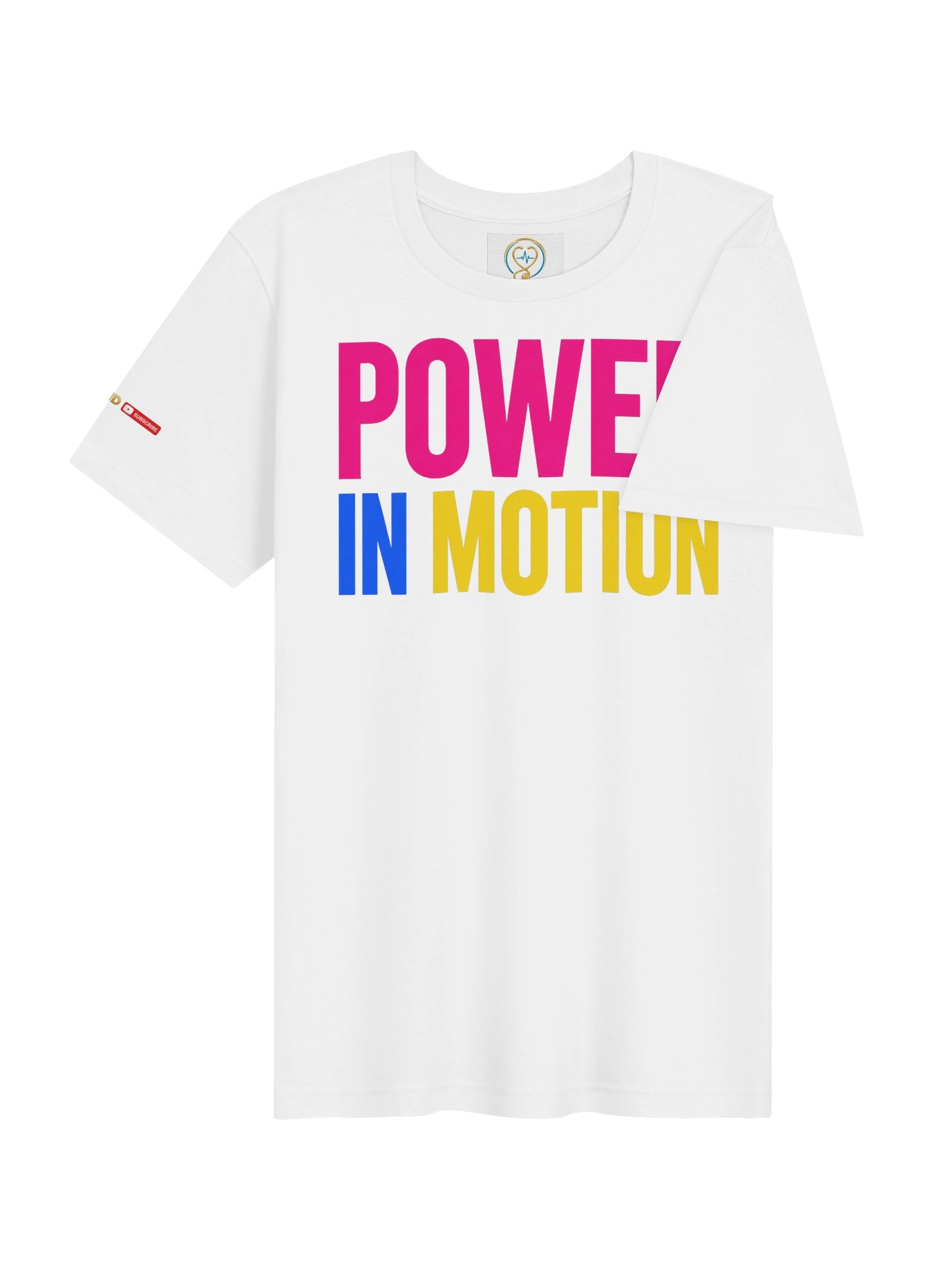 Power in Motion — White | Unisex T-Shirt product image (4)