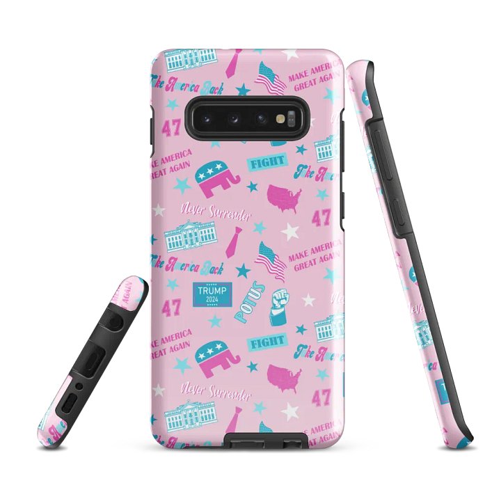 Trump 2024 Election-Themed Patriot Make America Great Again Pink Pattern Phone Case for Samsung product image (3)