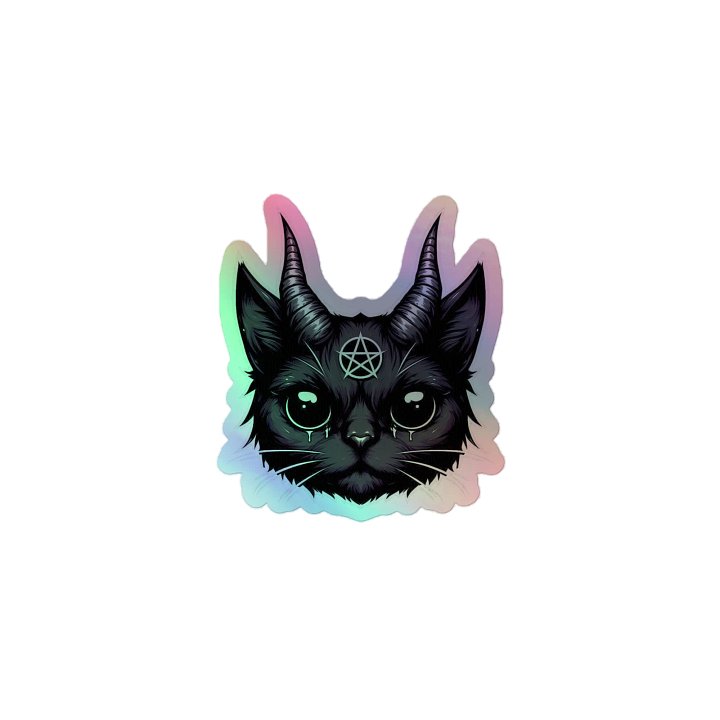 Lucipurr metalic sticker product image (1)