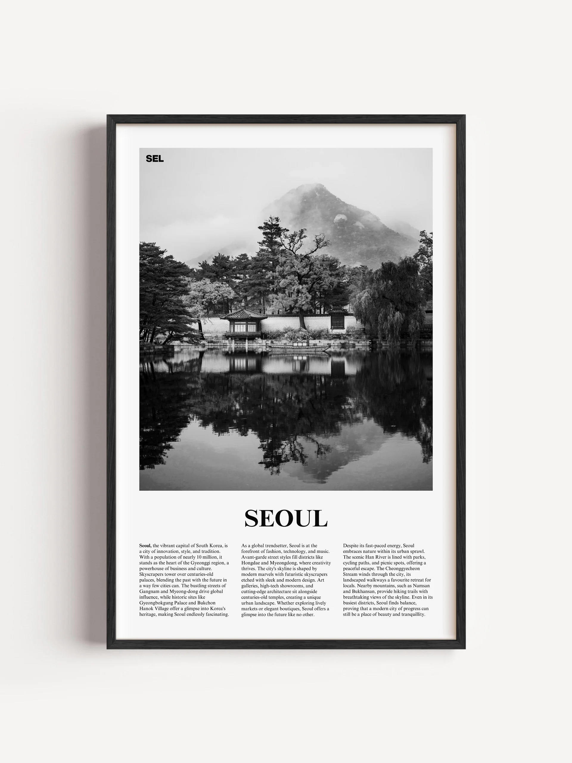 Seoul 03 Newspaper Poster | Framed product image (1)