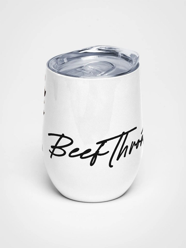 Beefy's Bubbly Buddy: The Beefthroat.com Wine Glass with Lid product image (2)