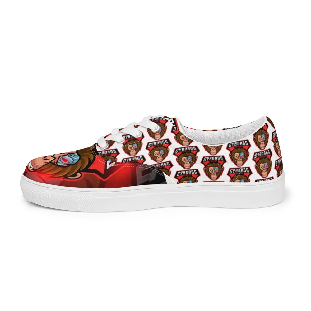 CyborggMonkey Red Pattern Men's Shoes product image (11)