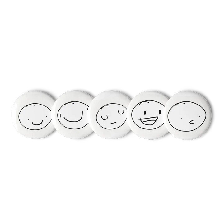 Poorly drawn circle pins! product image (1)