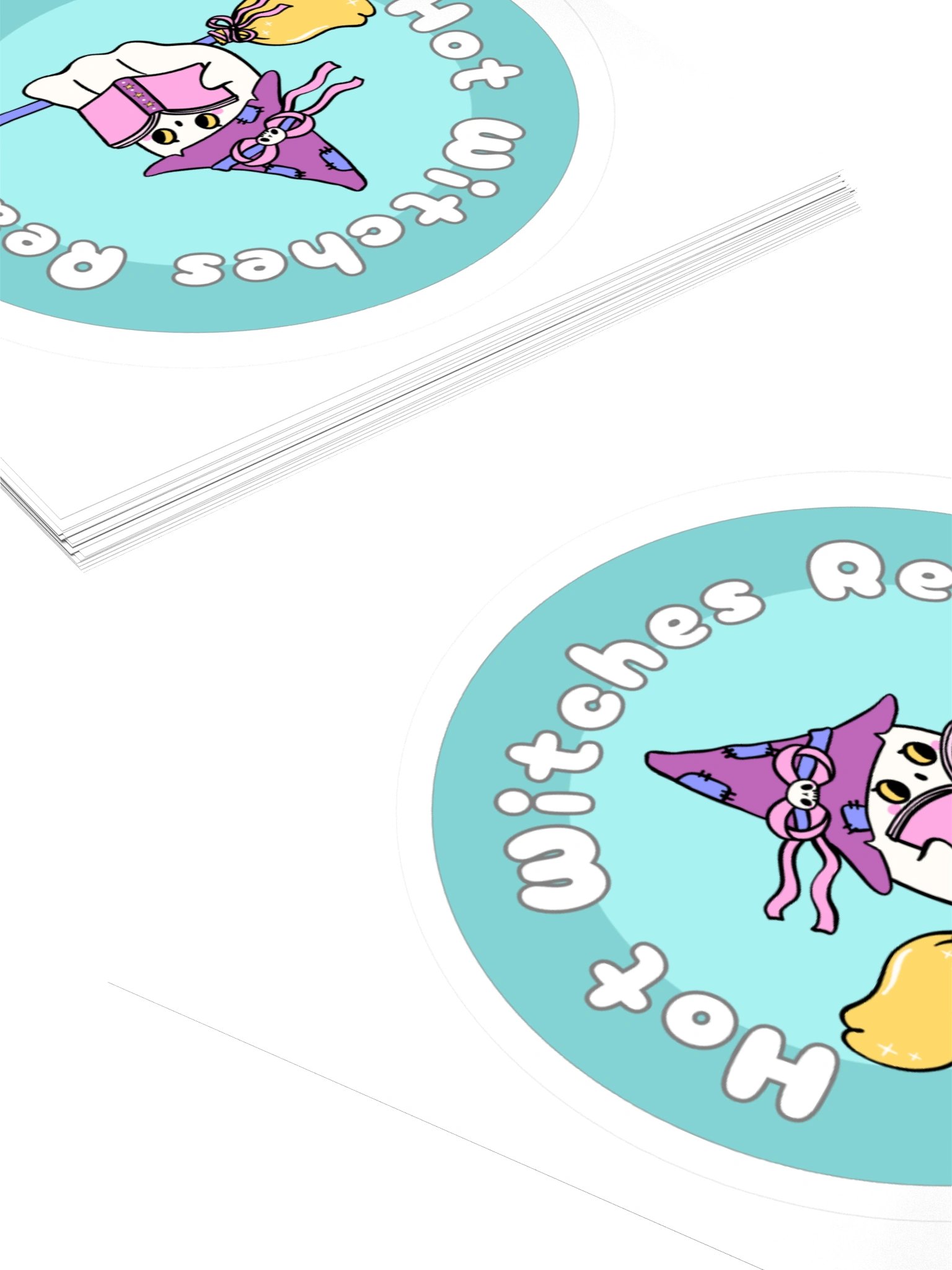 Hot Witches Read (Green) - Sticker product image (11)