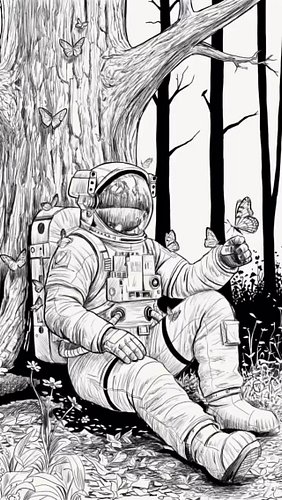 Return to Earth, the butterflies.
Took longer than a minute, but hope you enjoy this sped up time lapse #phygital #timelapse ...