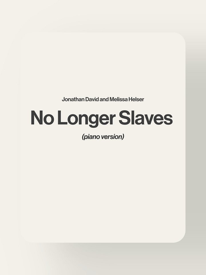 No Longer Slaves - Jonathan David and Melissa Helser product image (1)