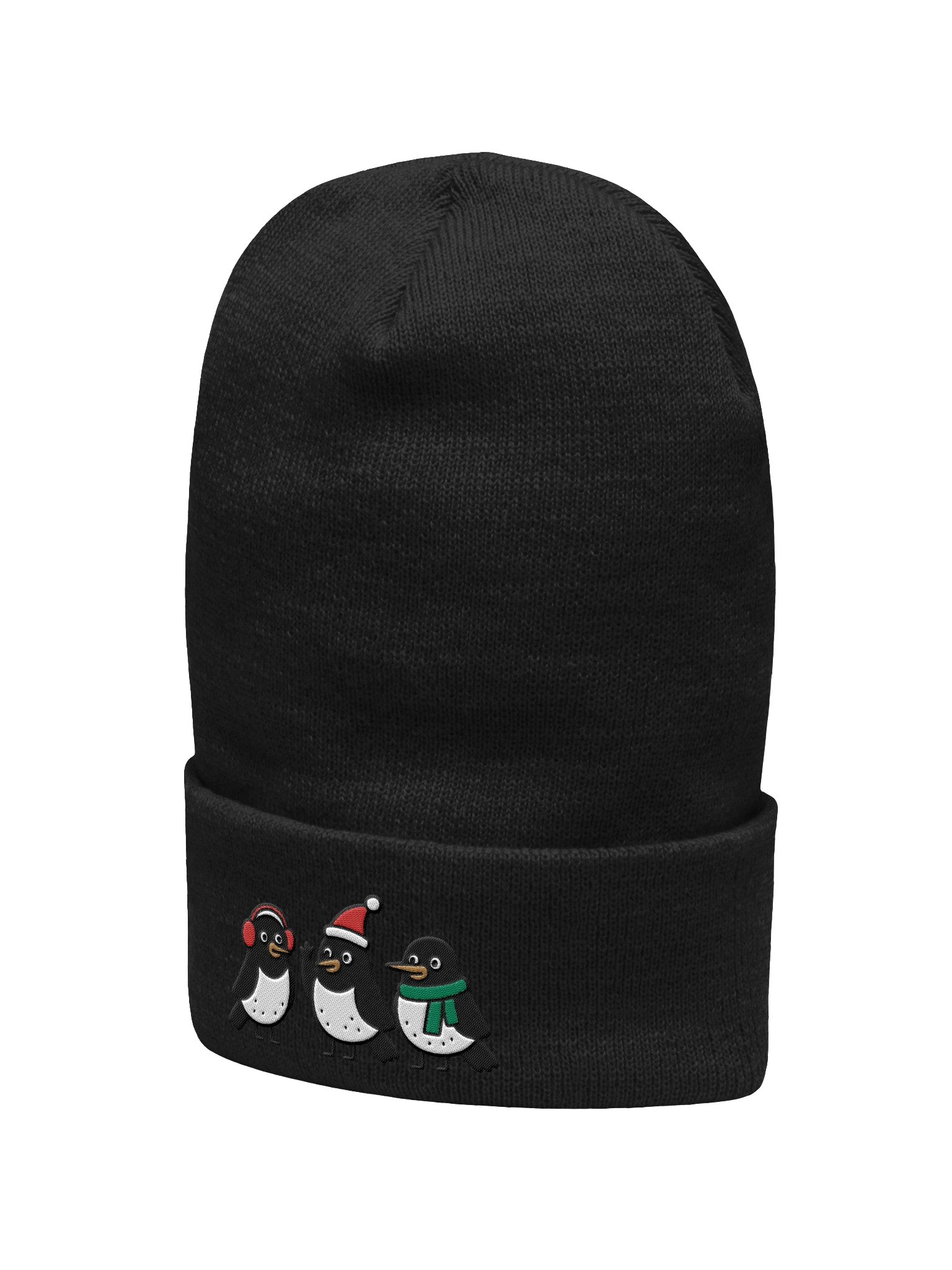 Embroidered Beanie Winter Wonderland Magpies product image (10)