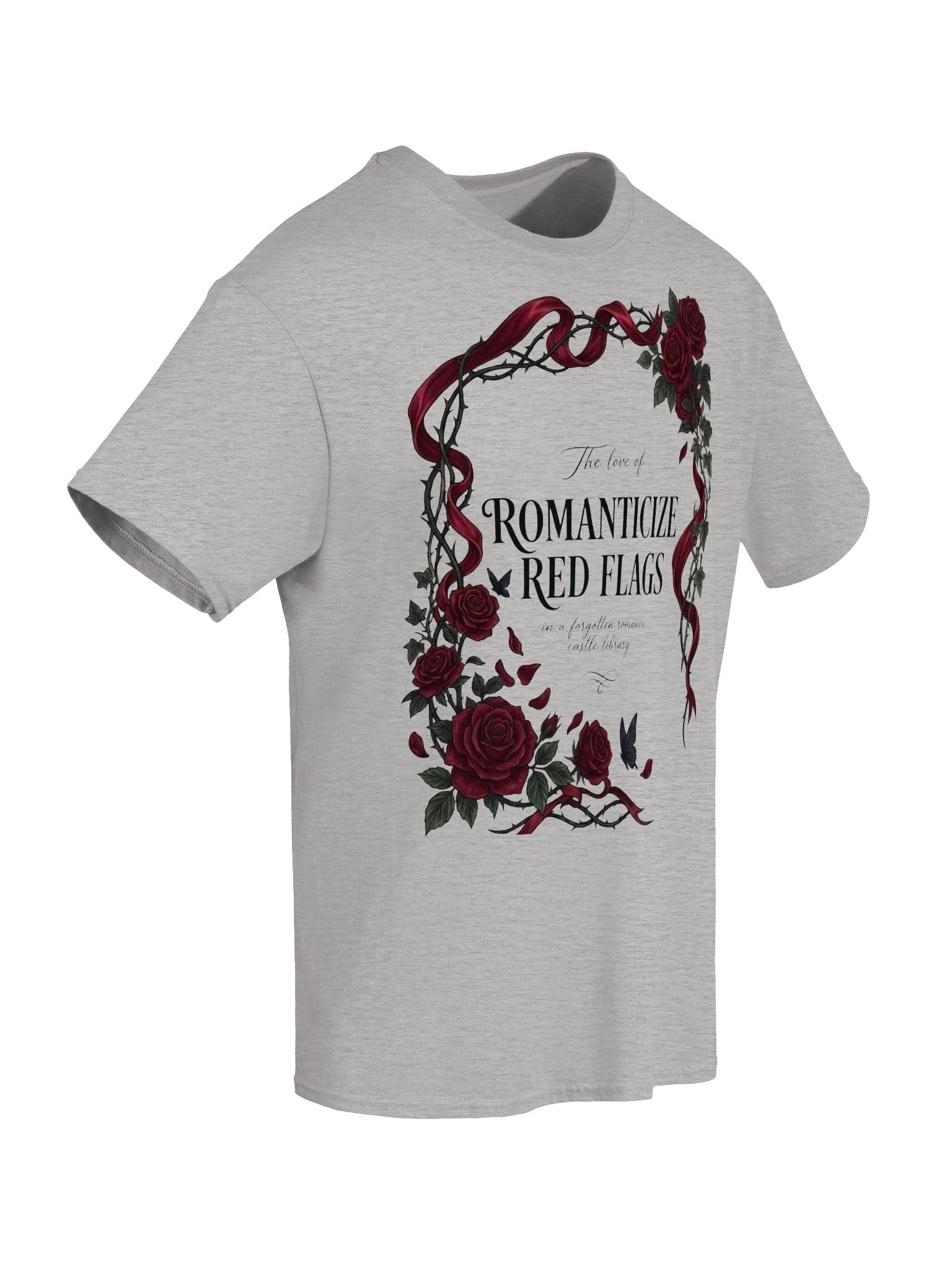 Romanticize Red Flags | Premium Gothic Dark Romance Tee product image (66)