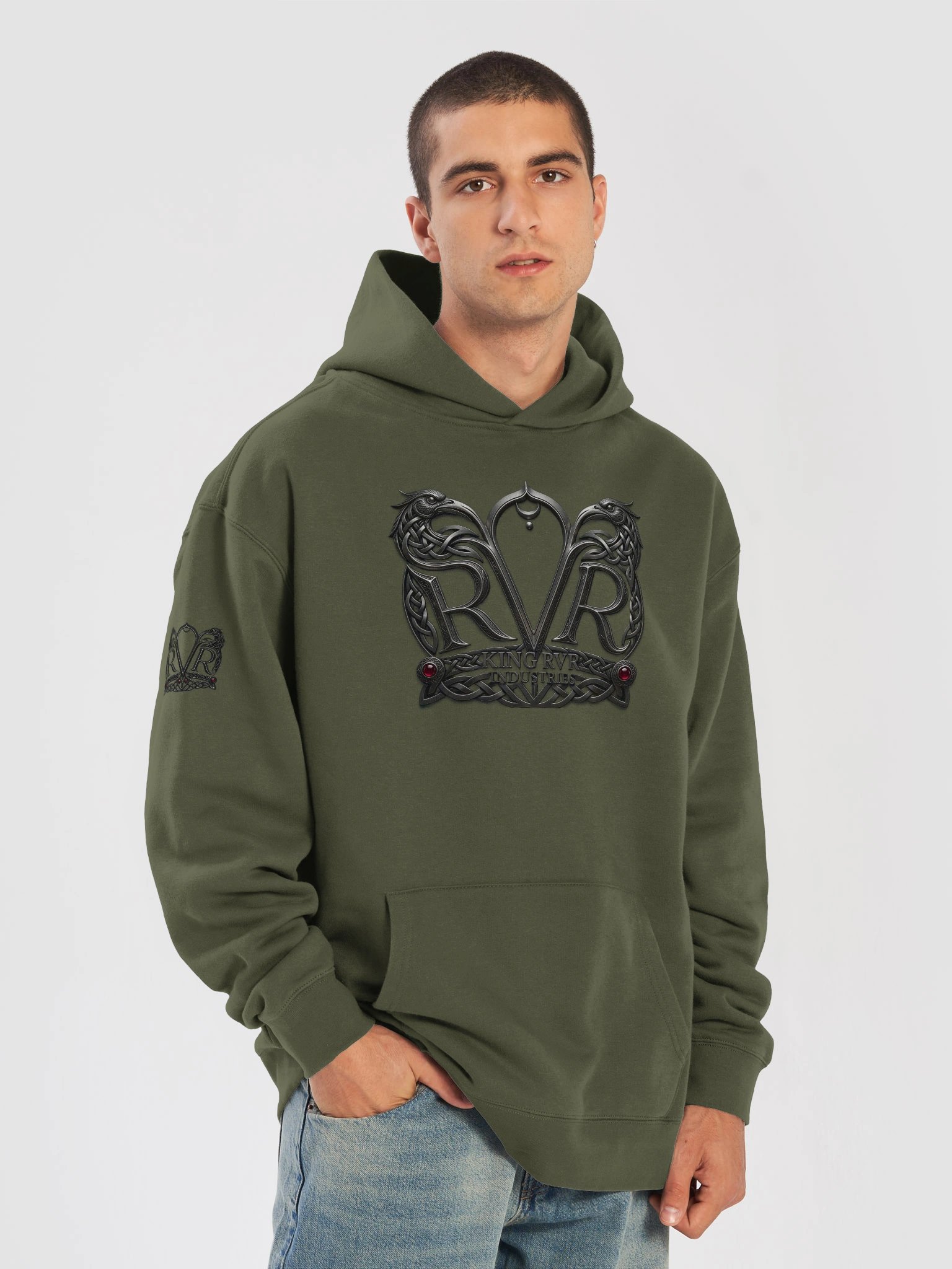 KING RVR Industries Ornamental Emblem Hoodie product image (31)