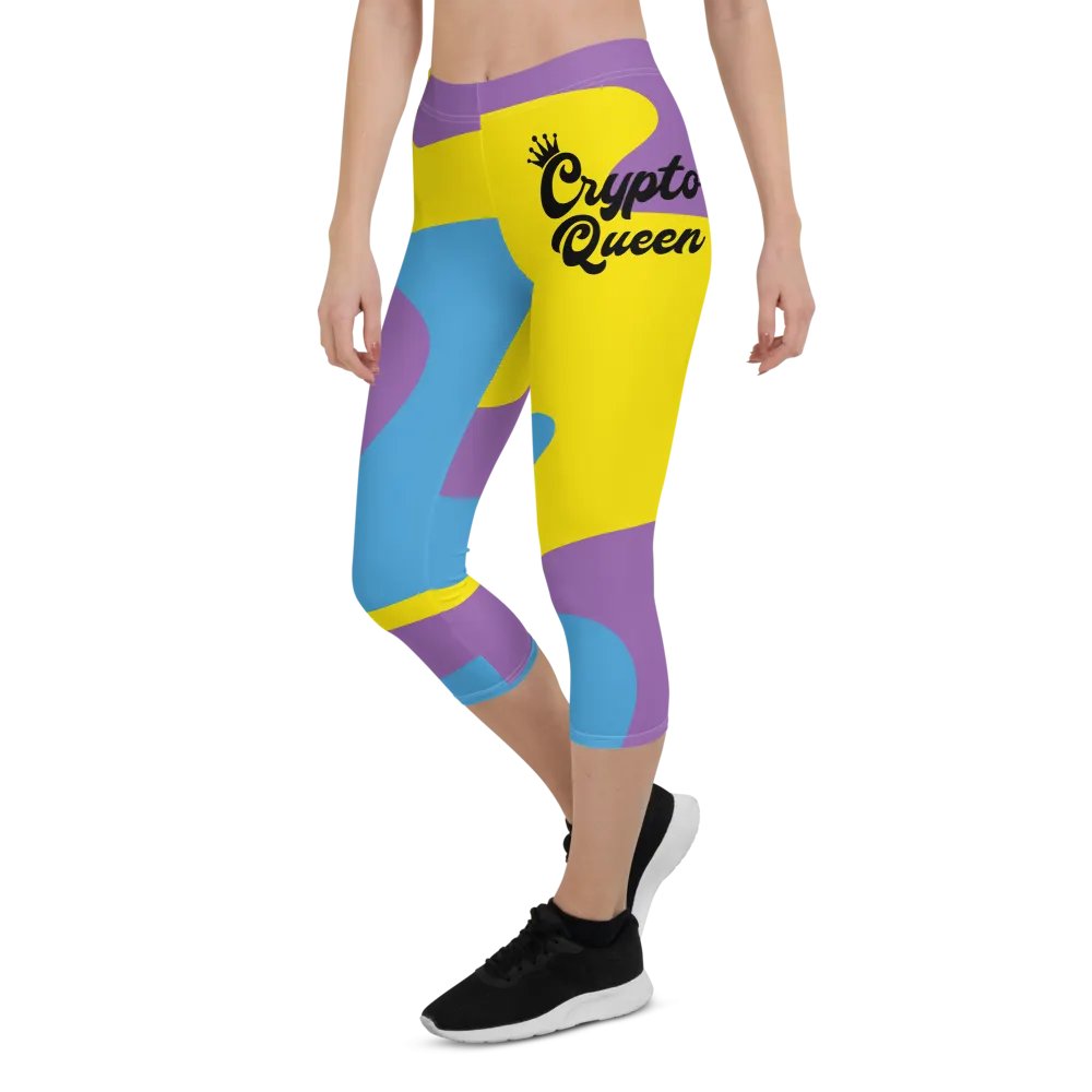 Royal Crypto Queen Capri Leggings product image (5)