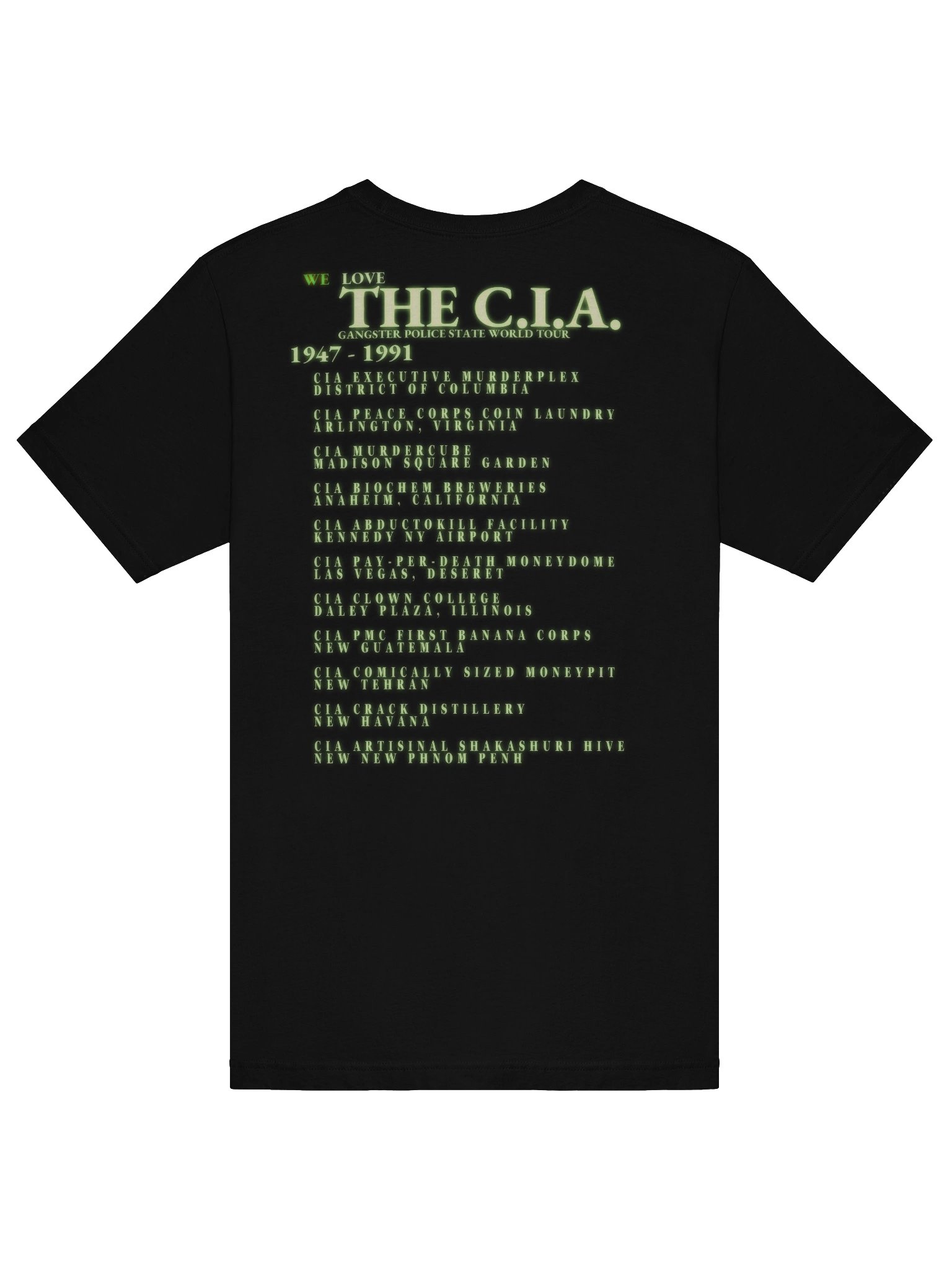 The CIA World Tour T-Shirt - 2nd Edition product image (6)