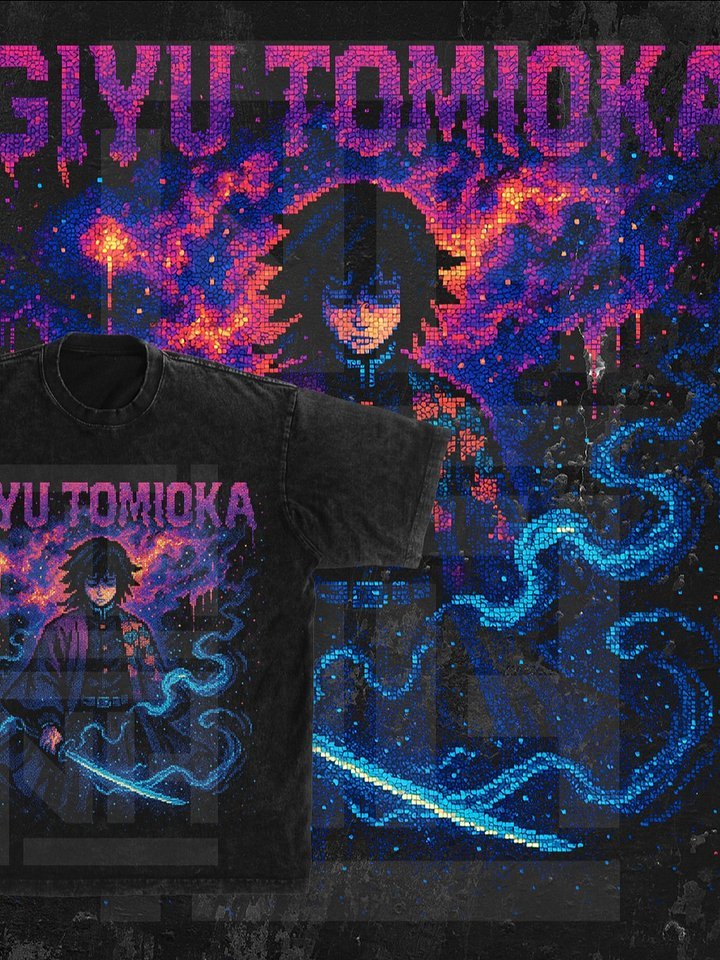 9-Piece Retro Pixel Art Demon Slayer PNG Pack product image (6)