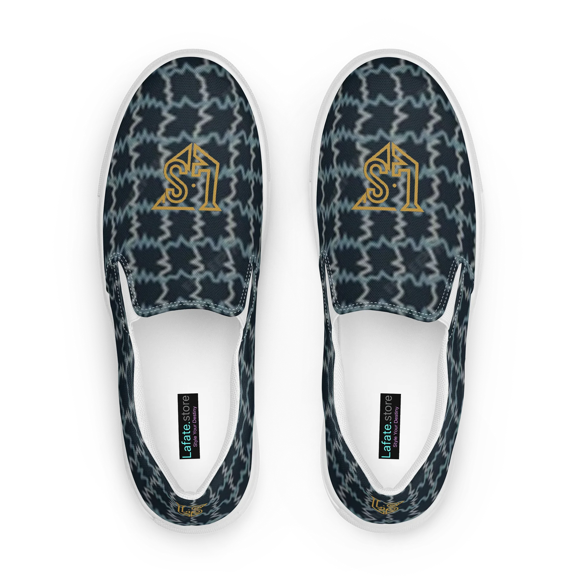 Lafate.Store Designer Slip On - Men (blue pattern) product image (1)