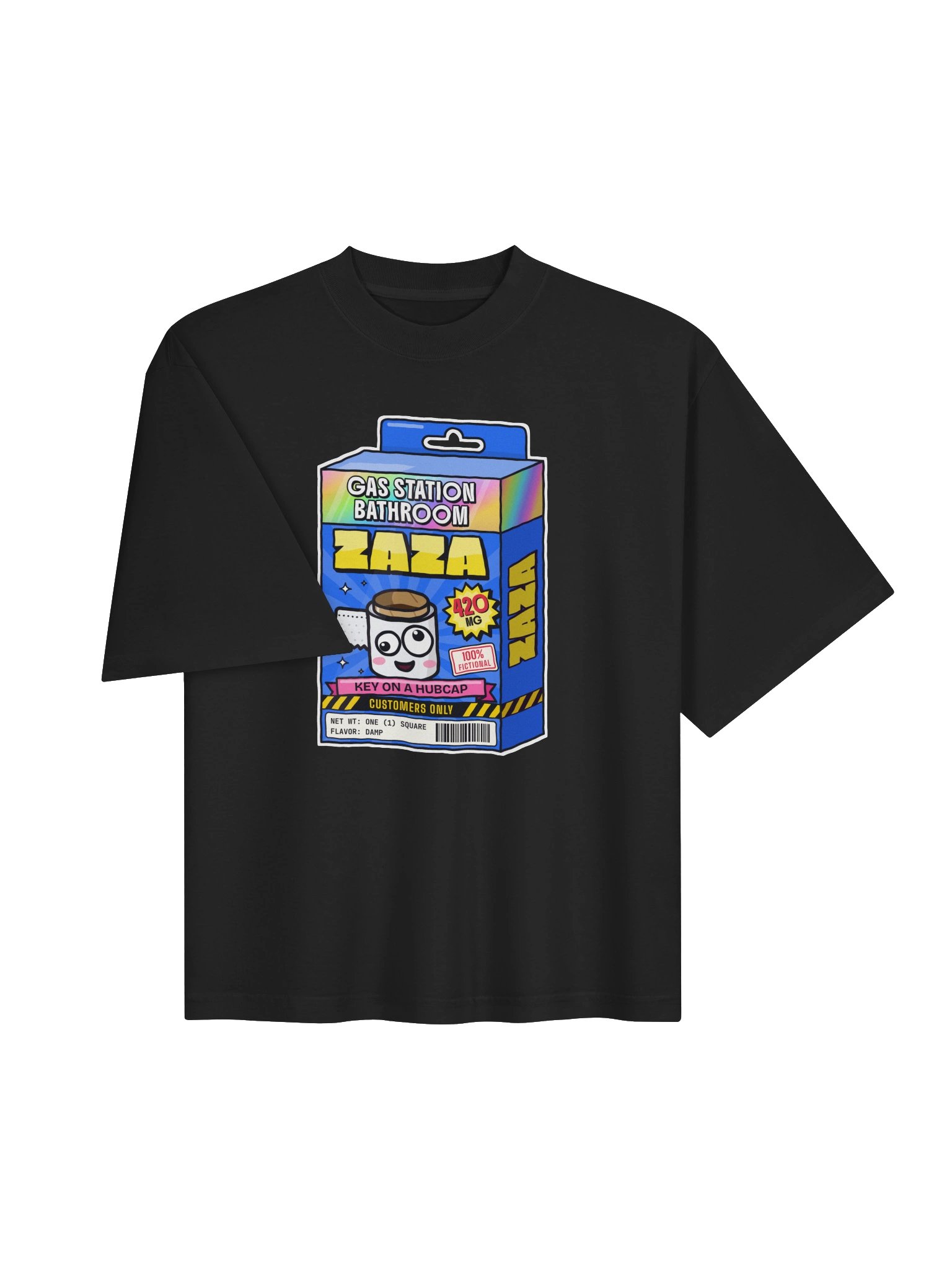 Gas Station Bathroom Zaza box tee product image (7)