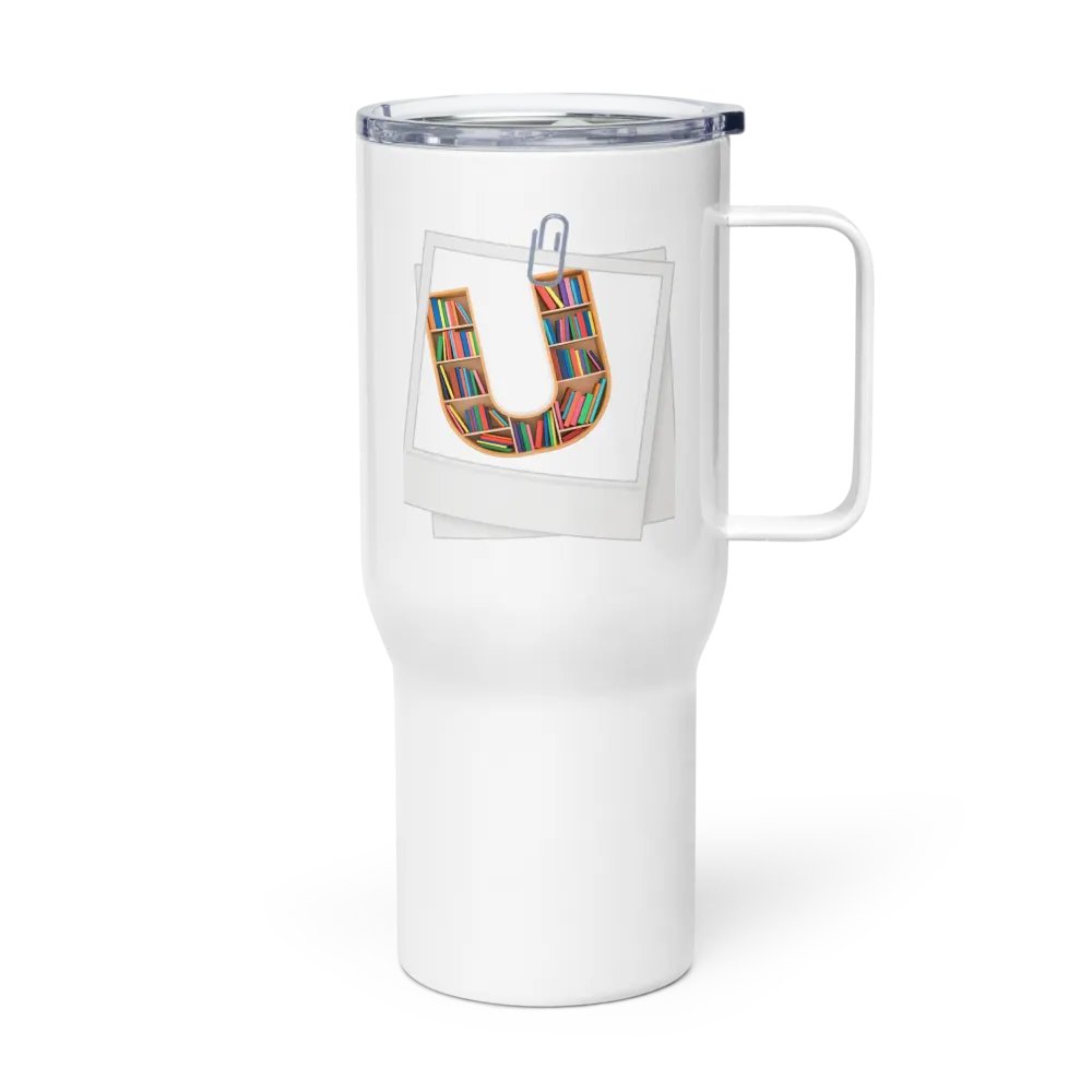 U-Shaped Bookshelf Polaroid Travel Mug product image (4)