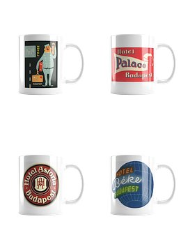 Budapest Hotel Mug Set