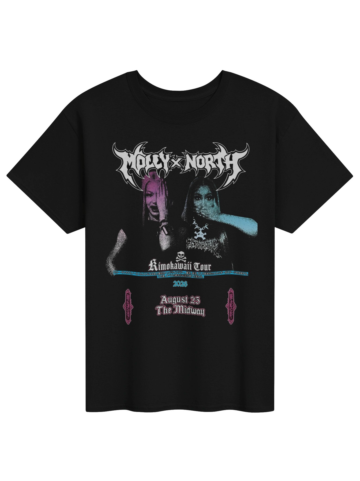 Molly Santana & North West’s KIMOKAWAII TOUR Tshirt product image (1)