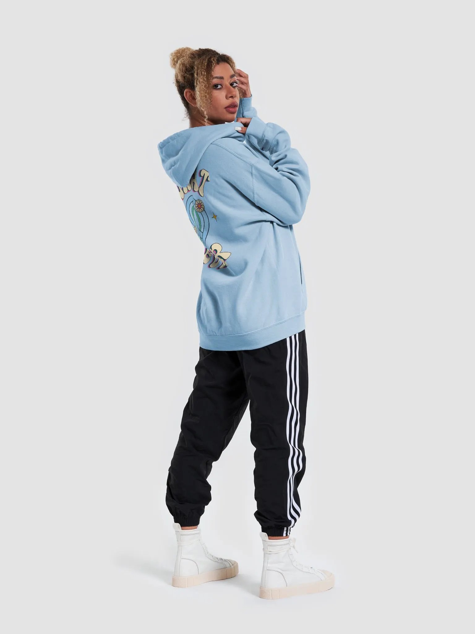 What Ever Hoodie - Light Blue product image (6)