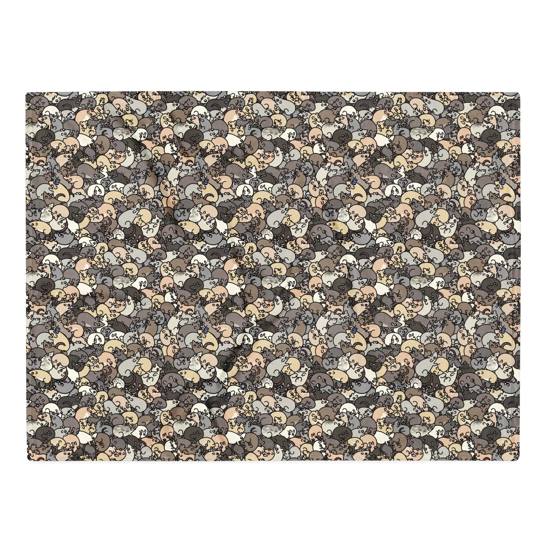 Rat Blanket | Cute Rat Pattern product image (3)