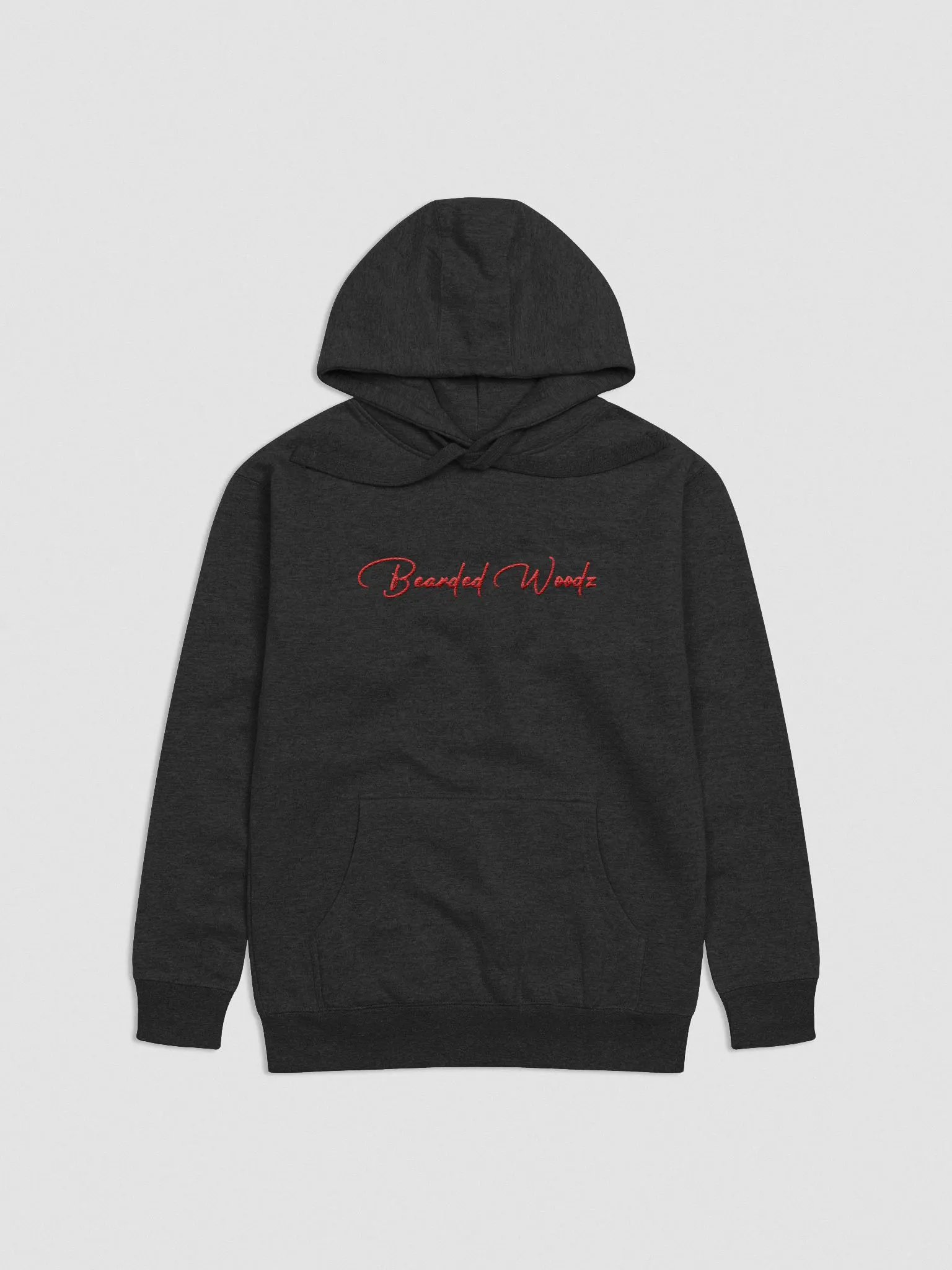 Women's Bearded Woodz Signature Hoodie (Red Embroidery) product image (1)