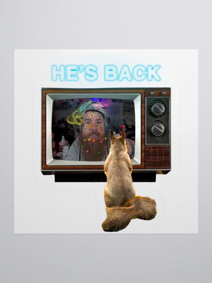 Waffles - He's Back Sticker product image (3)