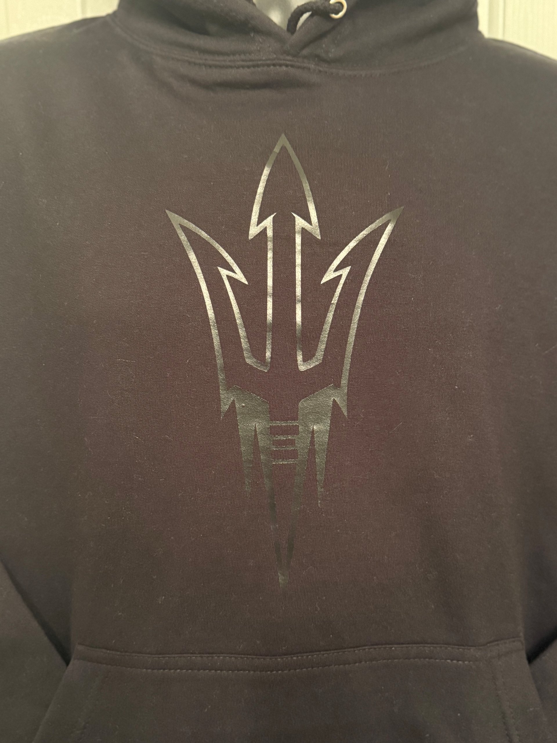 Black on Black Team Logo Hoodie product image (1)