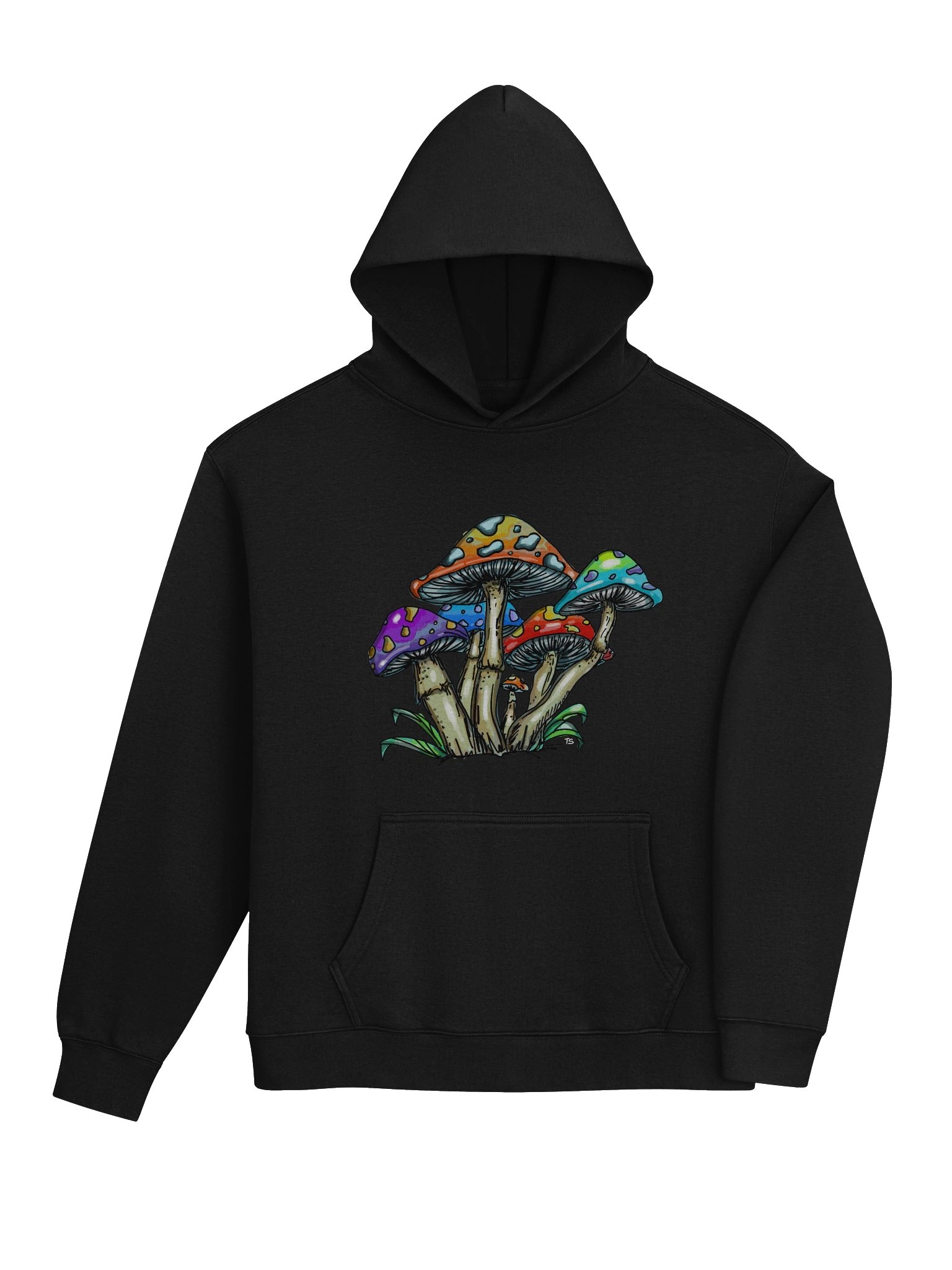Shrooms Oversized Hoodie - Black product image (5)