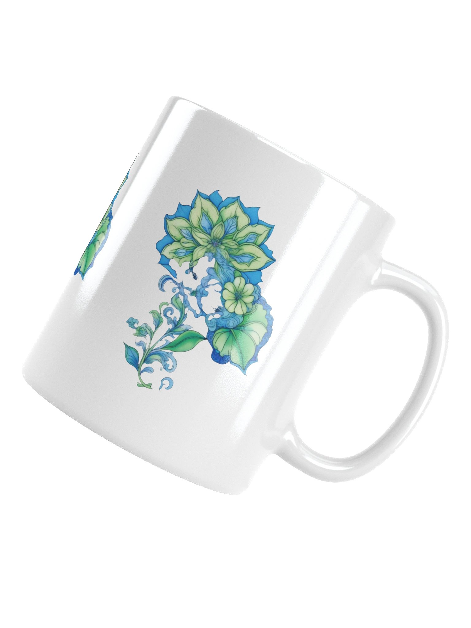 Cool Blue Florals - Mug product image (6)