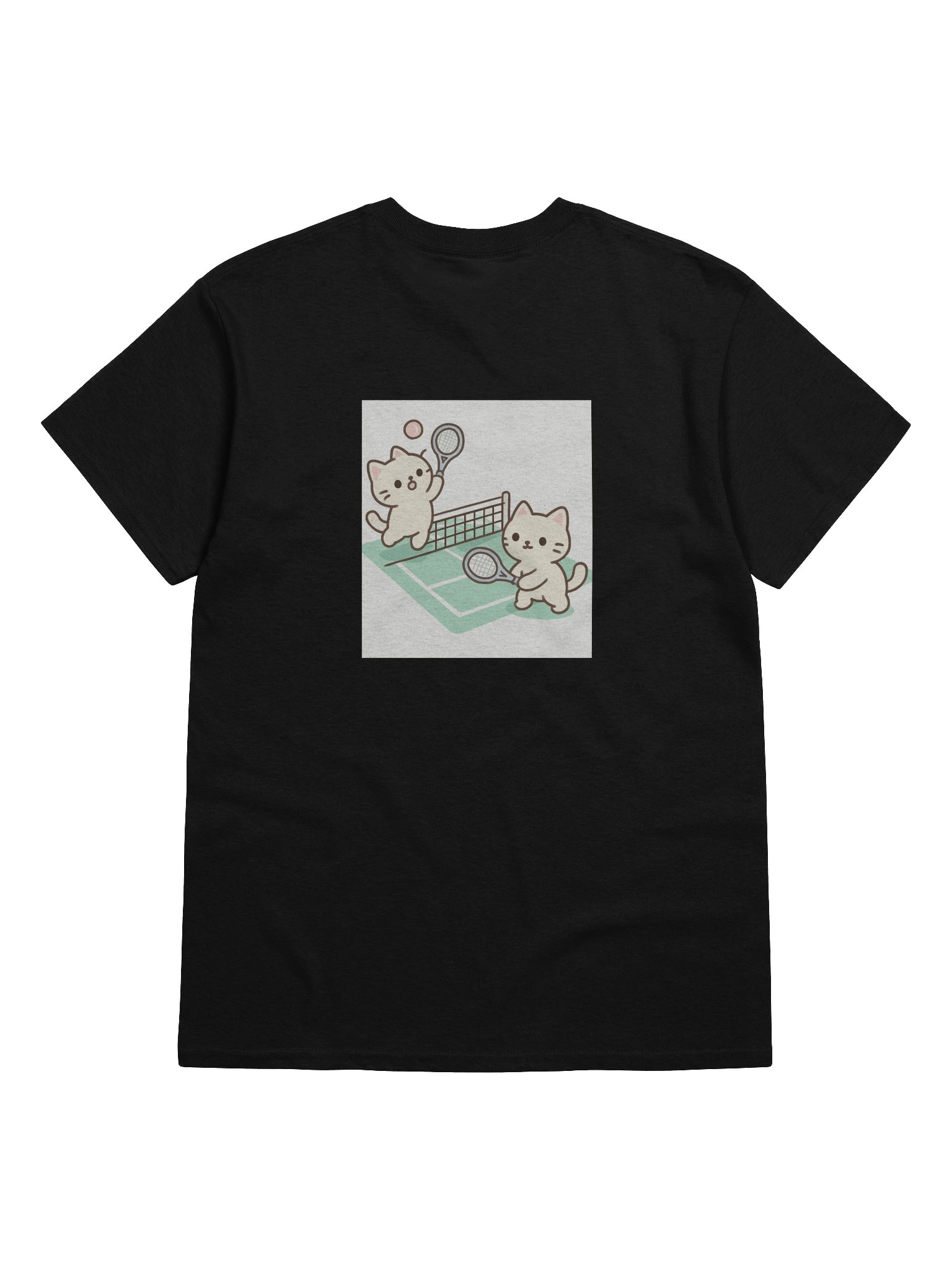 Cheerful Cat Tennis T-Shirt product image (16)