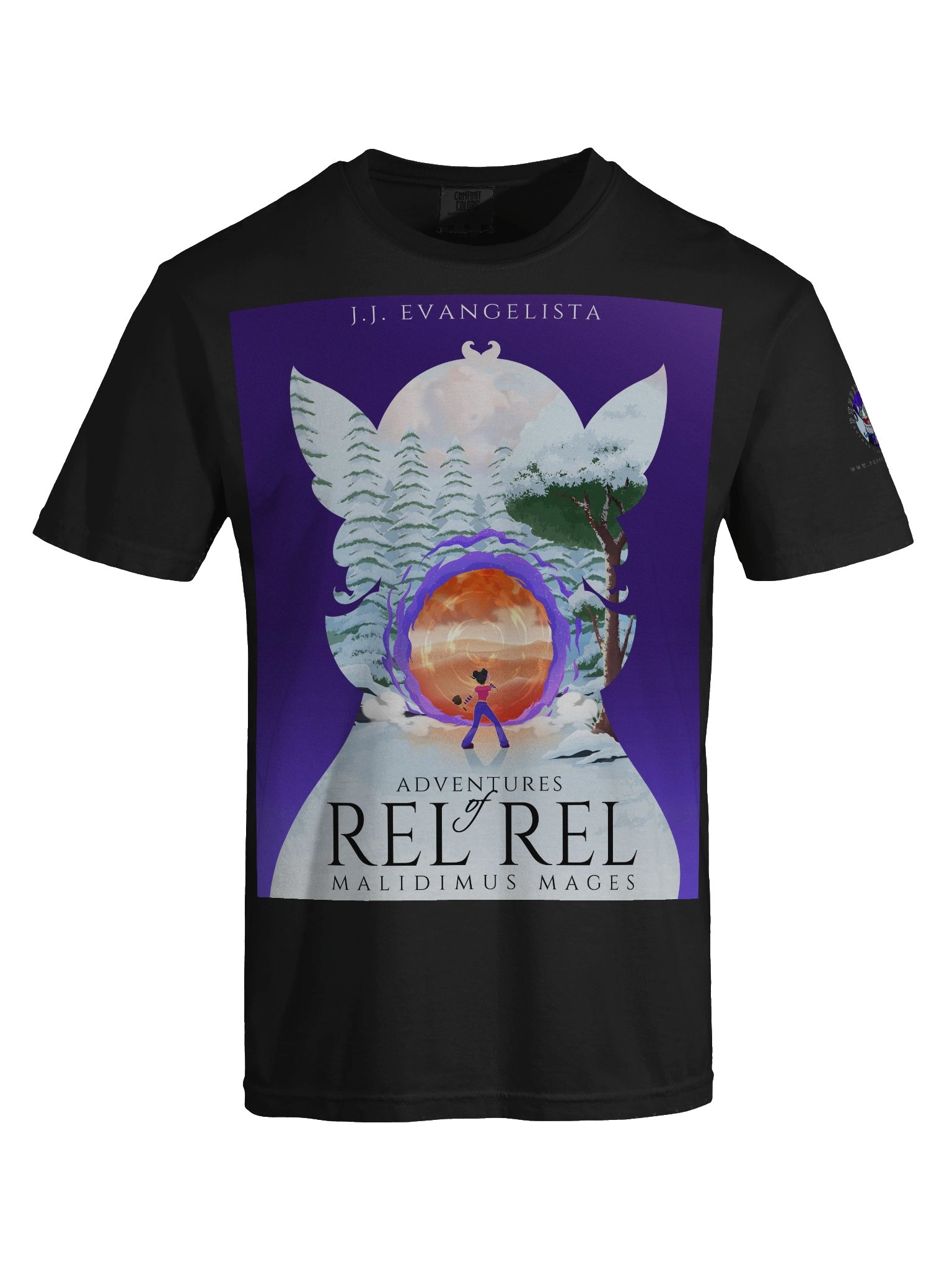 T-shirt "Adventures of Rel Rel Malidimus Mages [BOOK COVER]" product image (7)