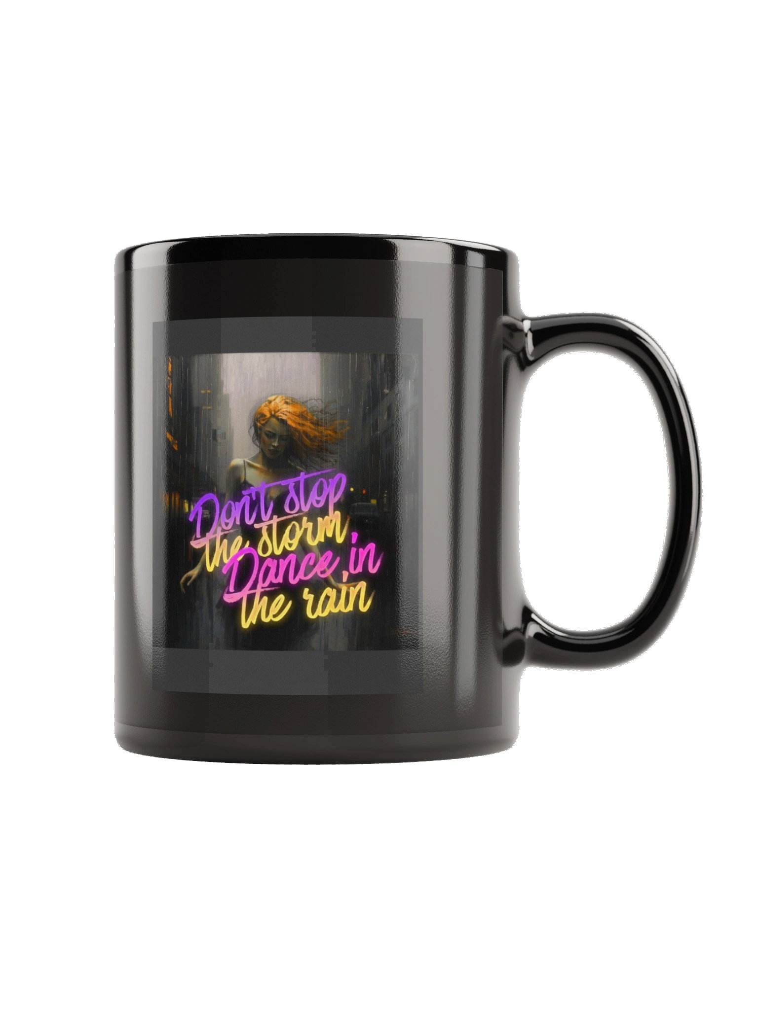 Mind Matter- Dance in the Rain -mug, black product image (3)