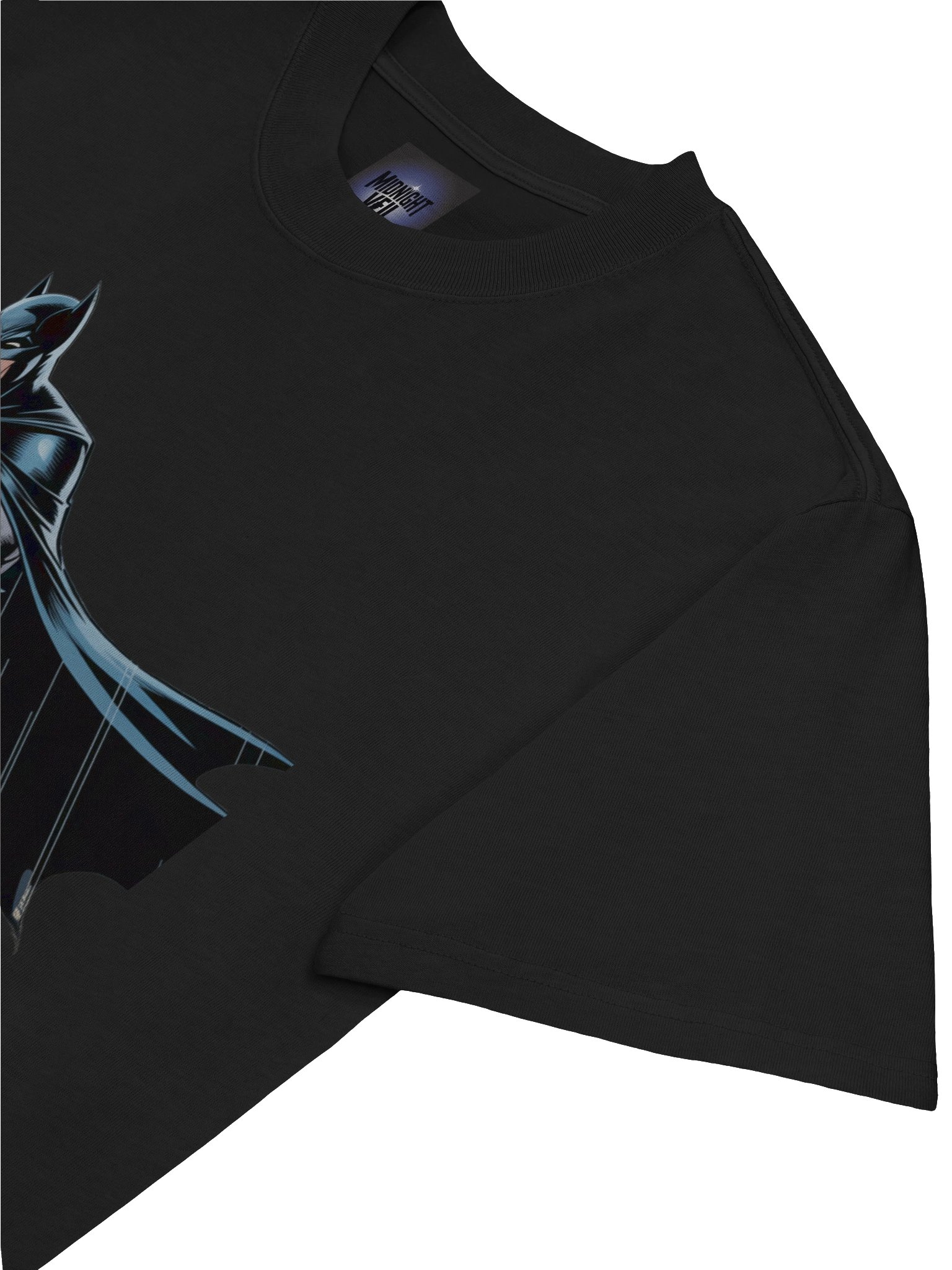 Perched Protector: Gotham's Guardian Batman Oversized Faded T-Shirt product image (7)