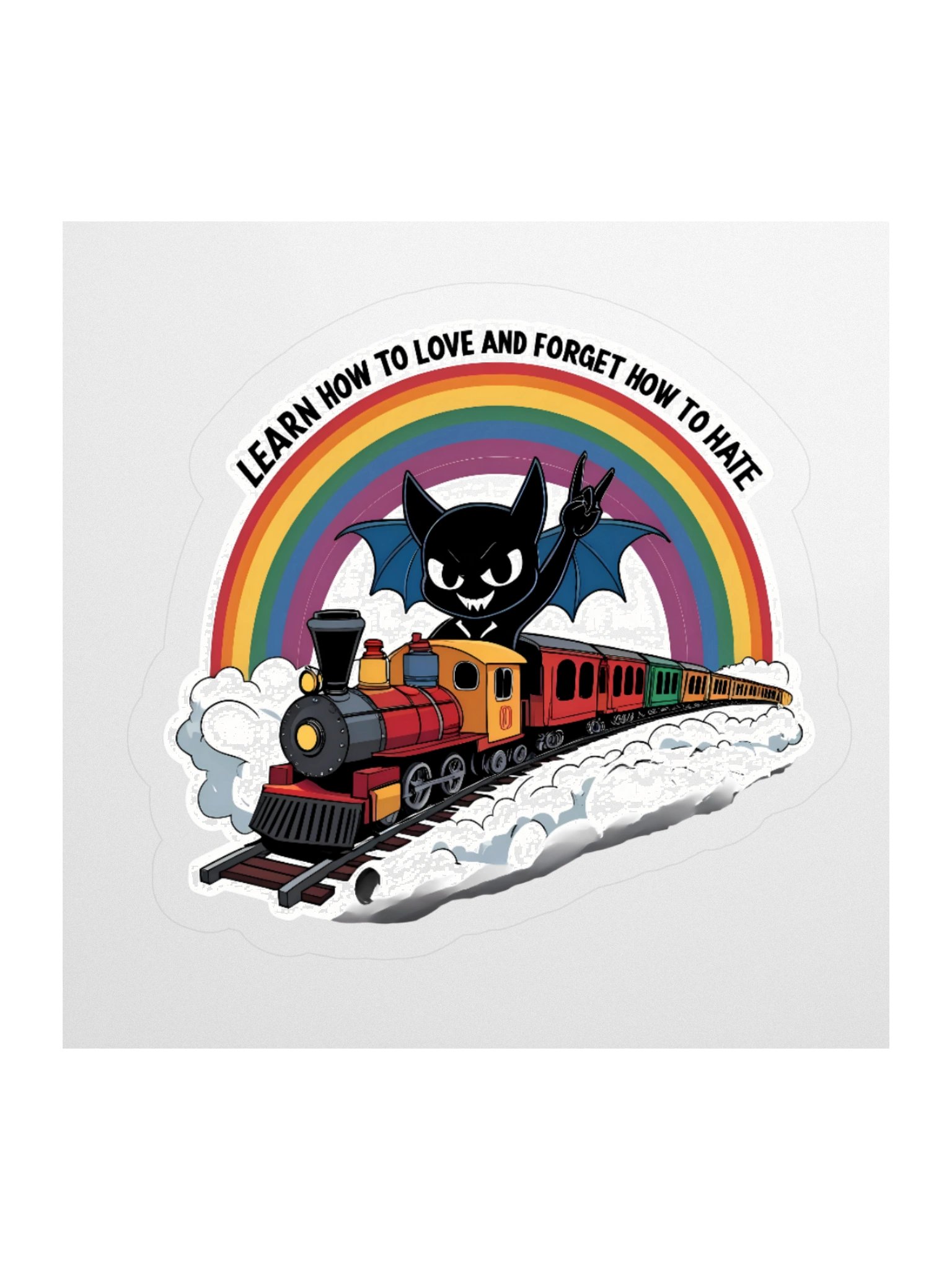 Bat Crazy Train Sticker product image (1)