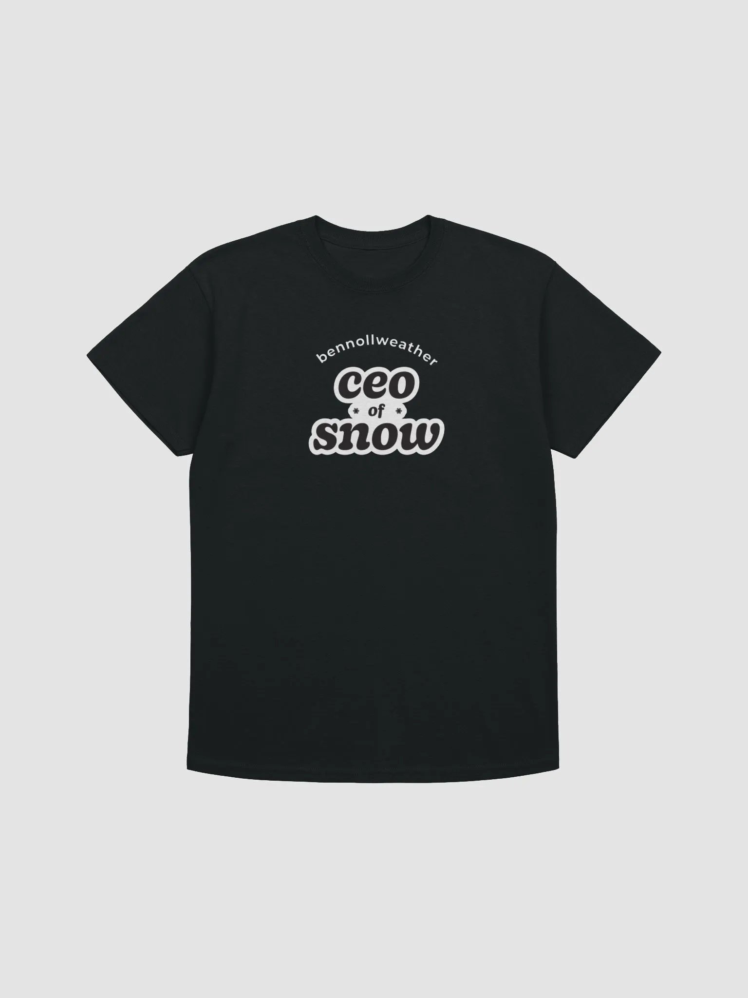 CEO of snow t-shirt (white logo) product image (4)