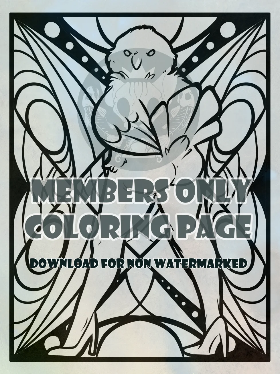 Leggy Bird - Coloring page product image (1)