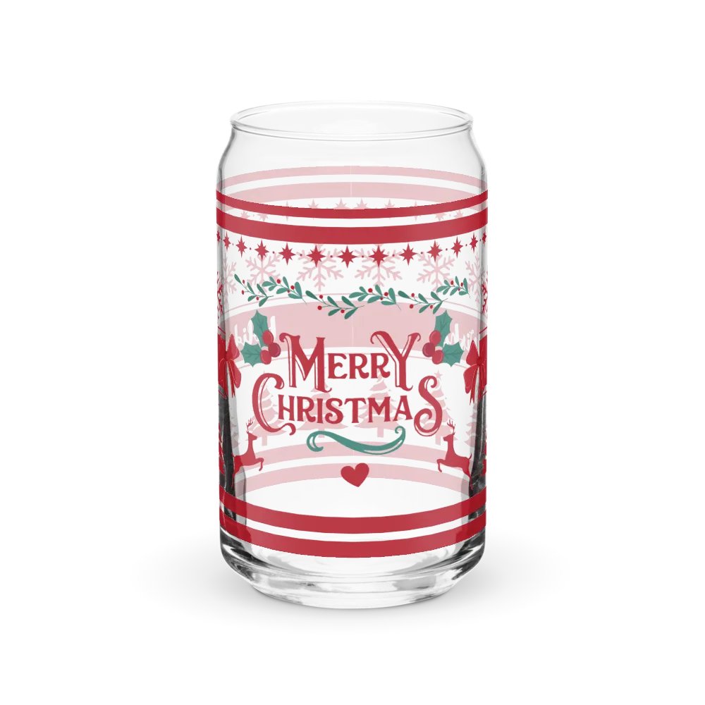 Merry Christmas, Holiday Wishes Glass Tumbler product image (1)