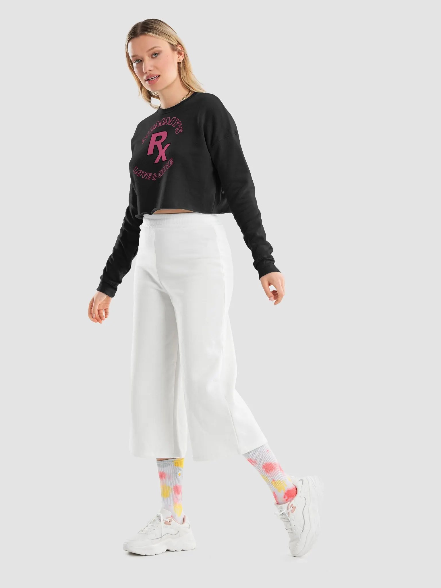 Mummy's Love & Care Pink Crop Sweatshirt product image (34)