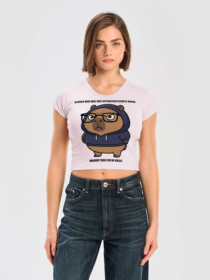LA Apparel Womens Ribbed Baby Tee Crop Top product image (5)