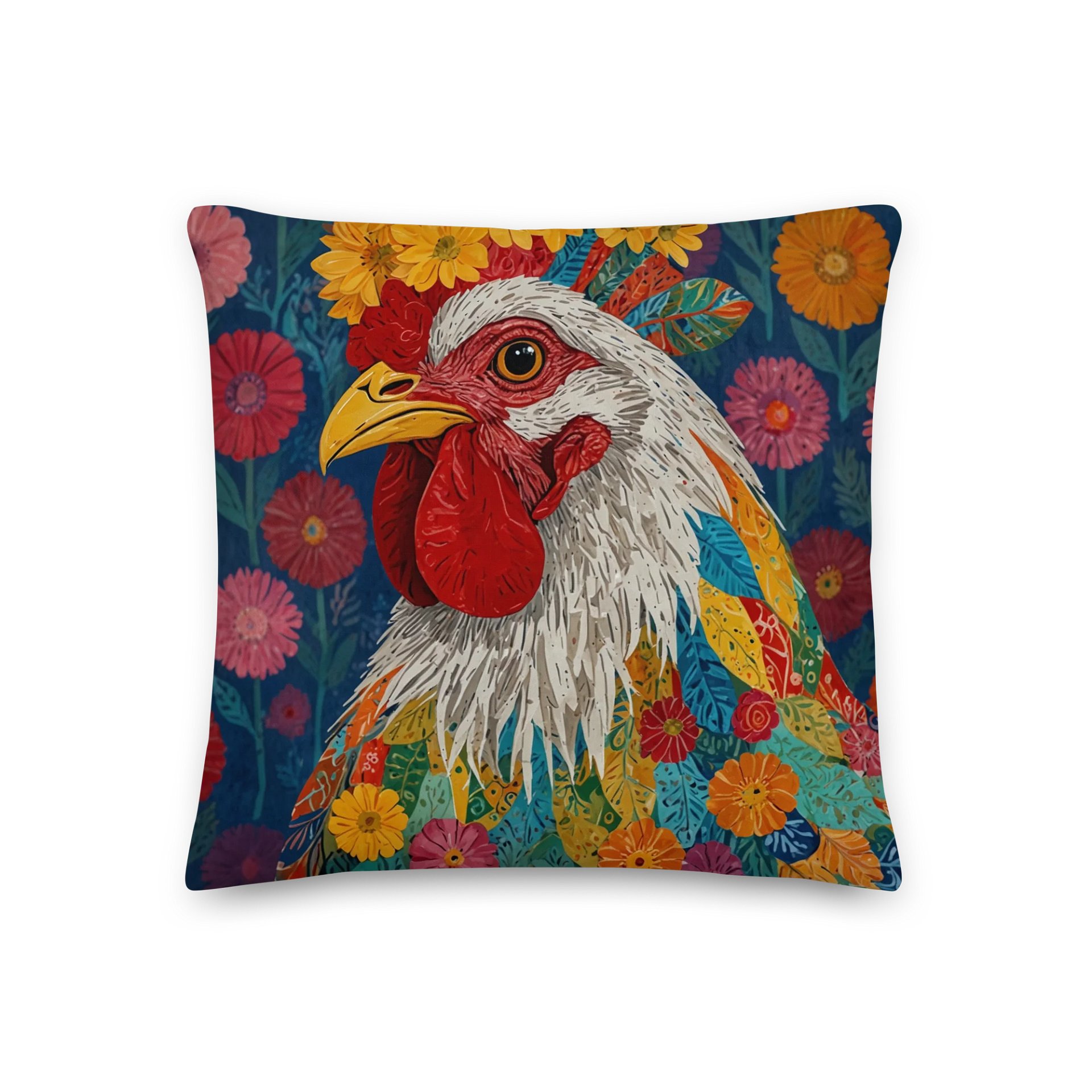 Vibrant Rooster All-Over Print Pillow product image (3)