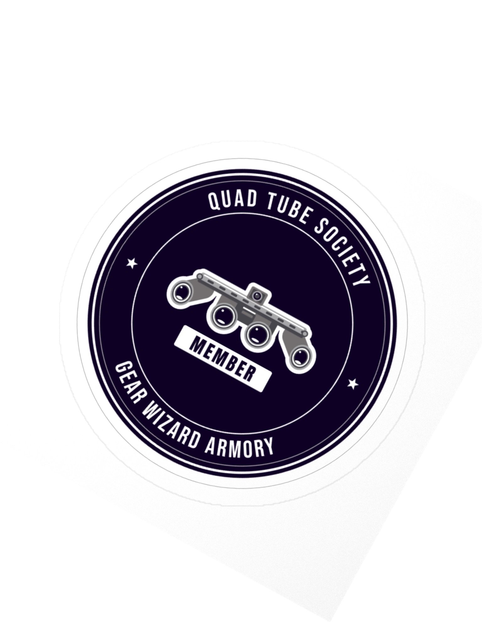 Quad Tube Society Die-Cut Sticker product image (2)