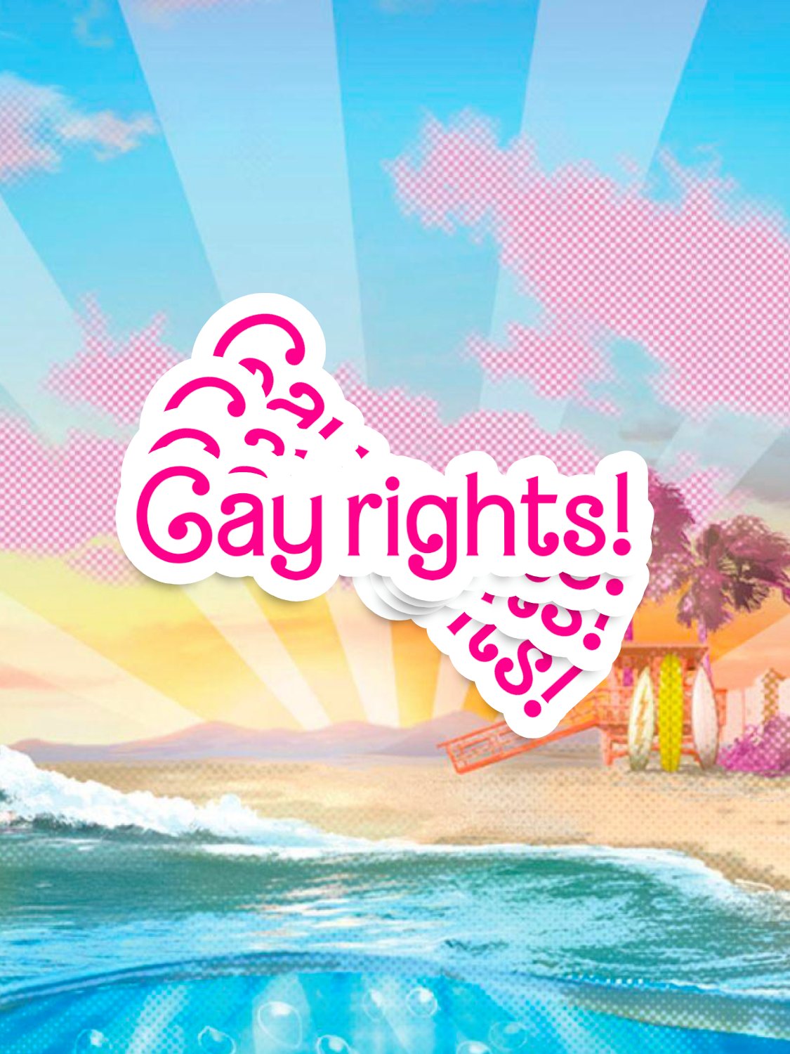 Barbie Gay Rights Sticker product image (1)