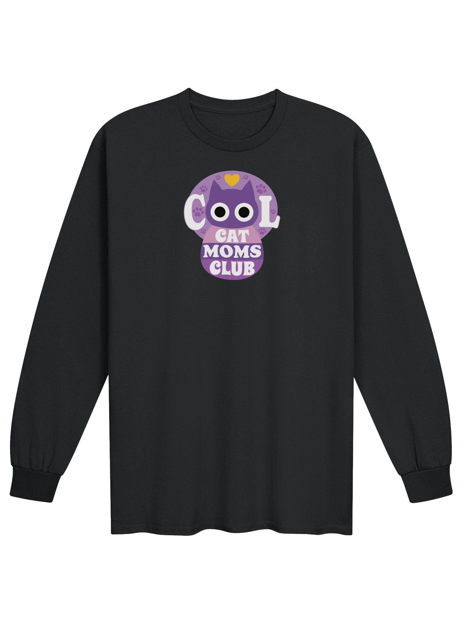 Cool Cat Moms Club 1 - Unisex Adult Long Sleeve T-shirt product image (1)