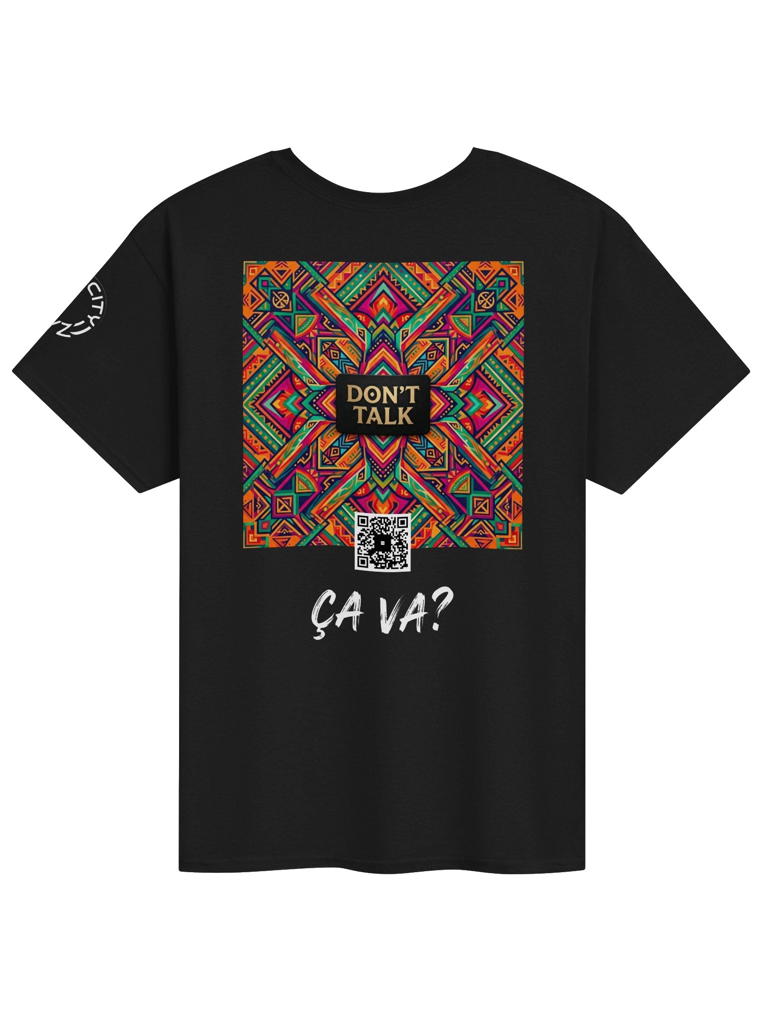 DON’T TALK Scan Tee - Afro-Downtempo x Amapiano Art Shirt product image (1)