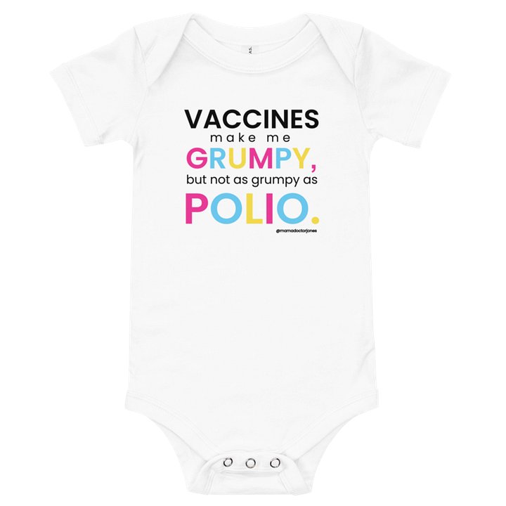 Polio Baby Onesie - White product image (1)