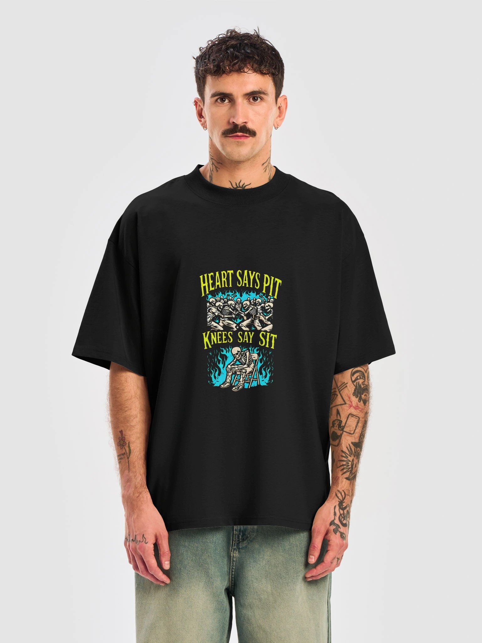 Heart Says Pit Knees Say Sit Shirt product image (111)