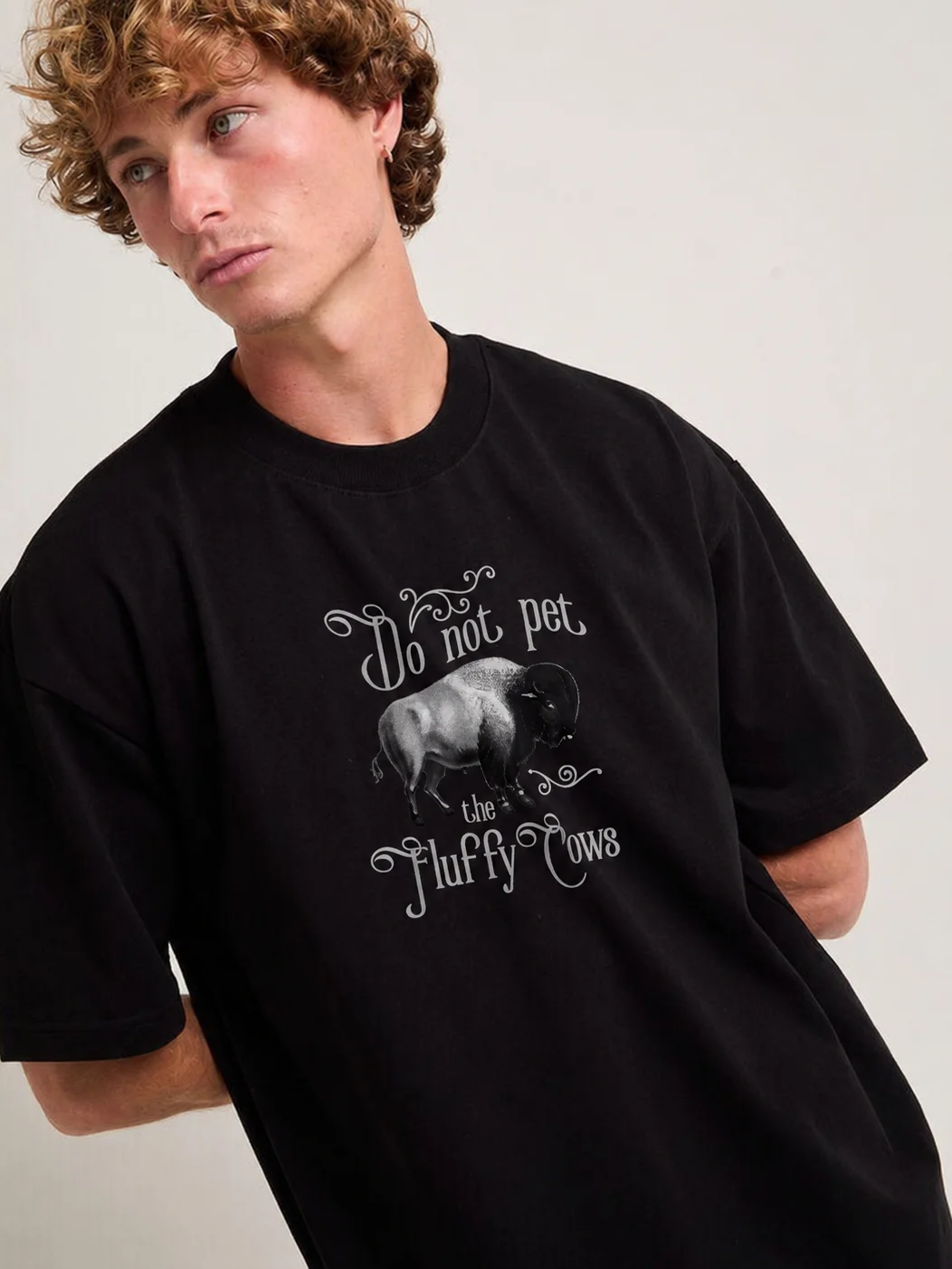 Yellowstone Do Not Pet the Fluffy Cows Funny Bison Shirt product image (3)