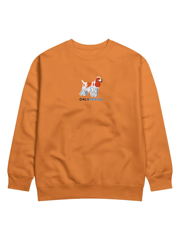 Only Spans Sweatshirt (Embroidered) of an American Cocker Spaniel(Parti Red and White) product image (3)