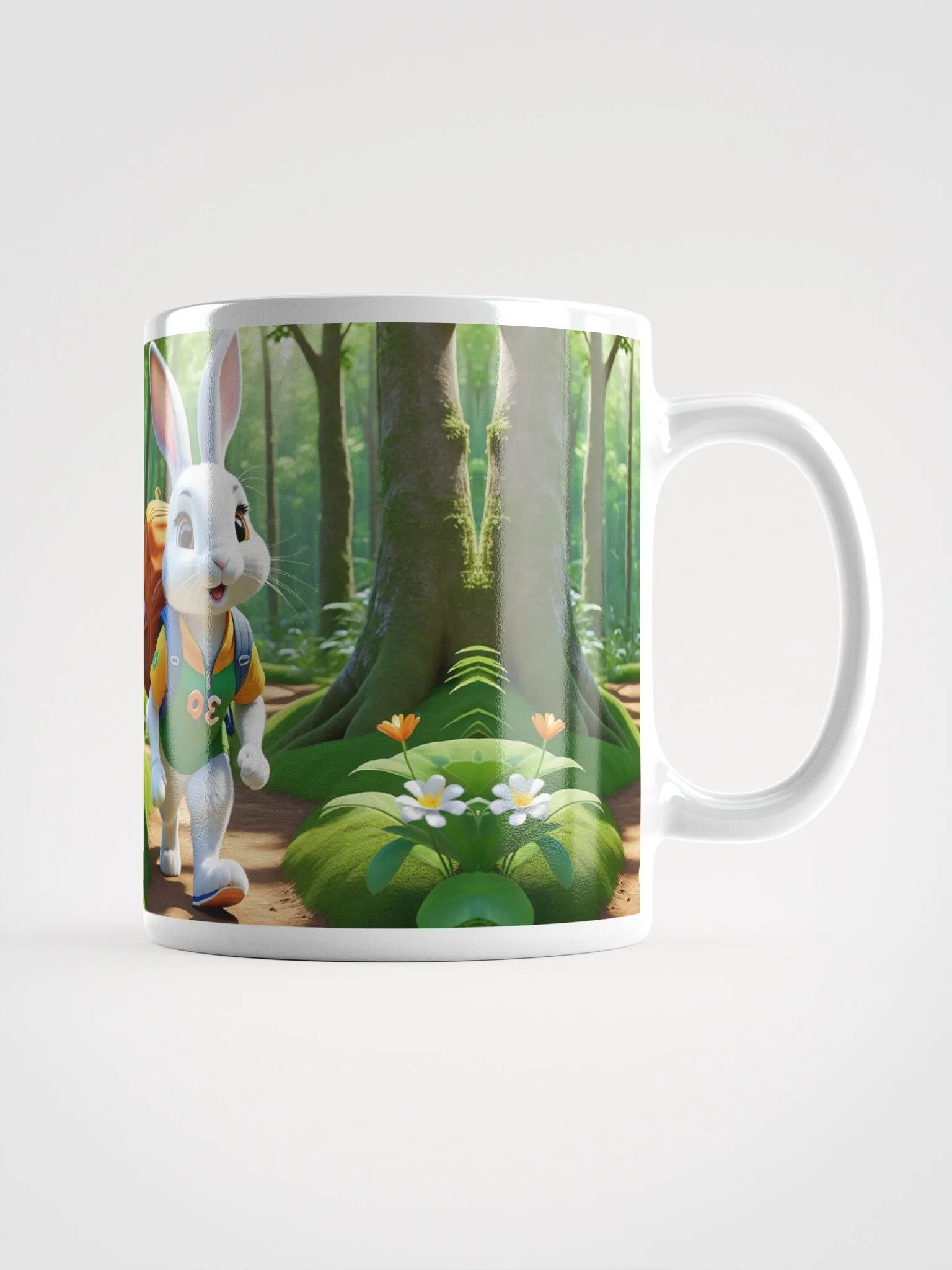 Rabbit glossy mug product image (1)