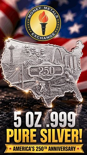 America 250 Silver Bar: The Most Patriotic Silver Ever? 

Celebrate America's 250th Anniversary with the stunning 5 oz USA Sh...