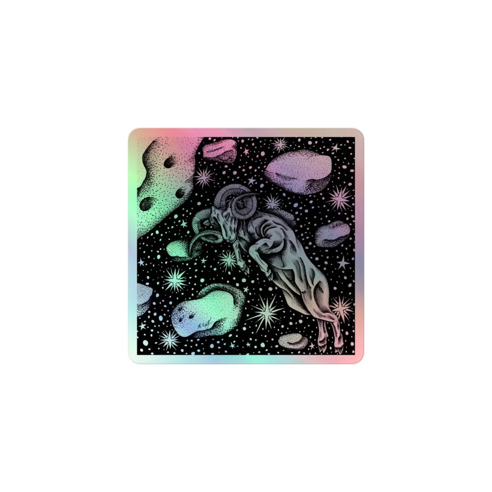 Aries Zodiac, Holographic Sticker Sheet product image (1)